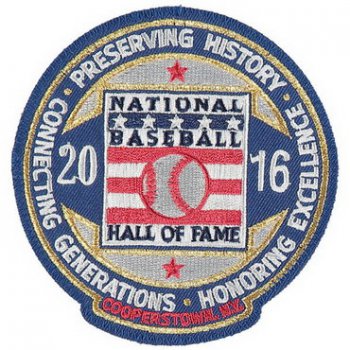 2016 MLB Hall Of Fame Patch