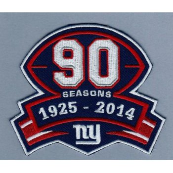 New York Giants 90th Anniversary Patch
