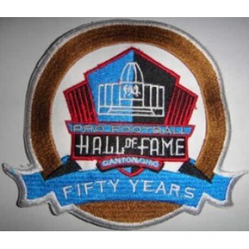 Pro Football Hall of Fame 50th Anniversary Patch