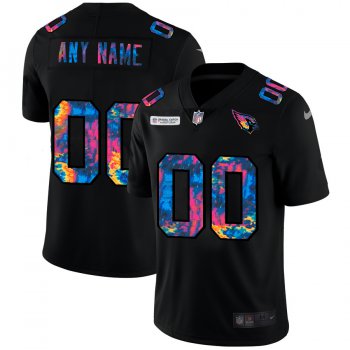 Arizona Cardinals Custom Men's Nike Multi-Color Black 2020 NFL Crucial Catch Vapor Untouchable Limited Jersey