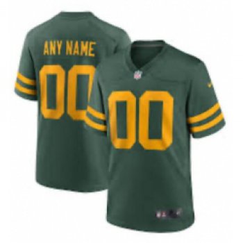 Men's Green Bay Packers Custom Green Yellow 2021 Vapor Untouchable Stitched NFL Nike Limited Jersey