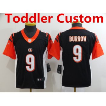 Toddler Nike Cincinnati Bengals Black Team Color Stitched NFL Vapor Untouchable Limited Custom Jersey
