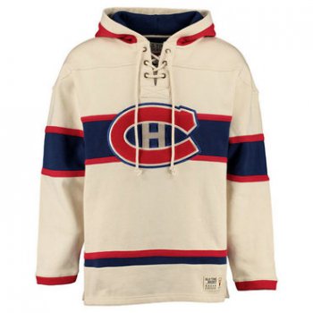 Canadiens Cream Men's Customized All Stitched Sweatshirt