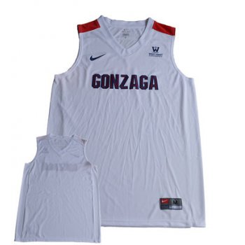 Gonzaga Bulldogs White Men's Customized College Basketball Jersey