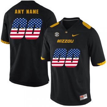 Missouri Tigers Customized Black USA Flag Nike College Football Jersey