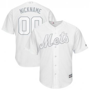 New York Mets Majestic 2019 Players' Weekend Cool Base Roster Custom White Jersey