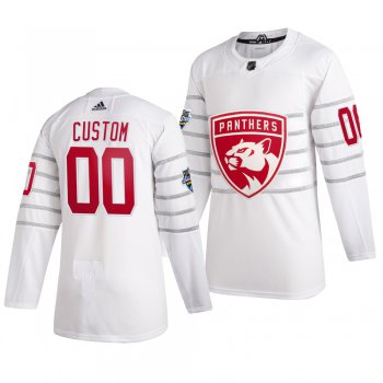 Men's 2020 NHL All-Star Game Florida Panthers Custom Authentic adidas White Jersey