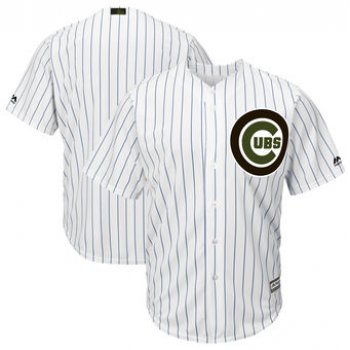 Men's Chicago Cubs Majestic White 2018 Memorial Day Cool Base Team Custom Jersey
