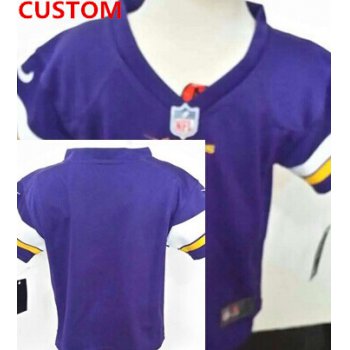 Nike Minnesota Vikings Custom Purple Toddlers Jersey