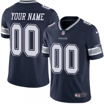 Youth Nike Dallas Cowboys Alternate Navy Blue Customized Vapor Untouchable Limited NFL Jersey