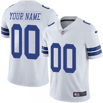 Youth Nike Dallas Cowboys Alternate Road White Customized Vapor Untouchable Limited NFL Jersey
