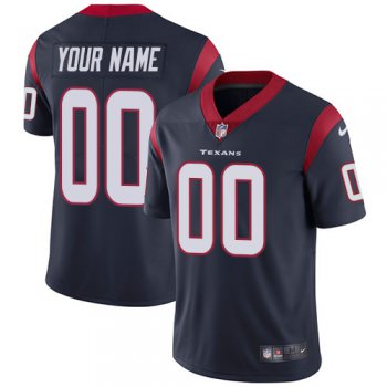 Youth Nike Houston Texans Navy Customized Vapor Untouchable Player Limited Jersey