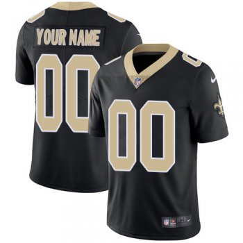 Youth Nike New Orleans Saints Home Black Customized Vapor Untouchable Limited NFL Jersey