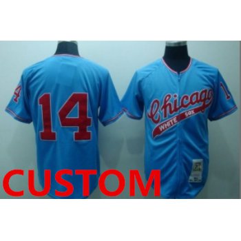 Custom Chicago White Sox 1972 Blue Throwback Jersey