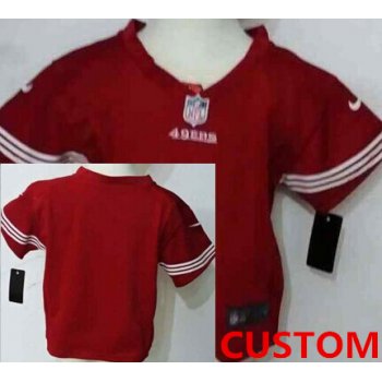 Custom Nike San Francisco 49ers Red Toddlers Jersey
