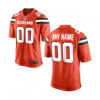 Kids' Nike Cleveland Browns Customized 2015 Orange Game Jersey