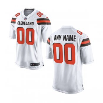 Kids' Nike Cleveland Browns Customized 2015 White Game Jersey