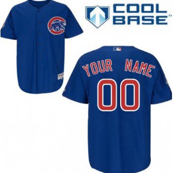 Men's Chicago Cubs Customized Blue Jersey