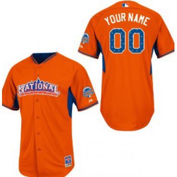 Men's National League Customized 2013 All-Star Orange Jersey