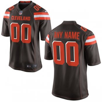 Men's Nike Cleveland Browns Customized 2015 Brown Game Jersey