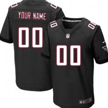 Men's Nike Atlanta Falcons Customized Black Elite Jersey