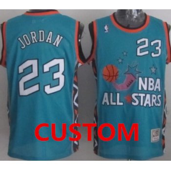 Custom NBA 1996 All-Star Green Swingman Throwback Jersey