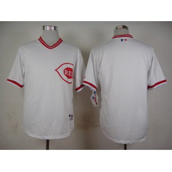 Youth Cincinnati Reds Customized 1990 White Pullover Jersey