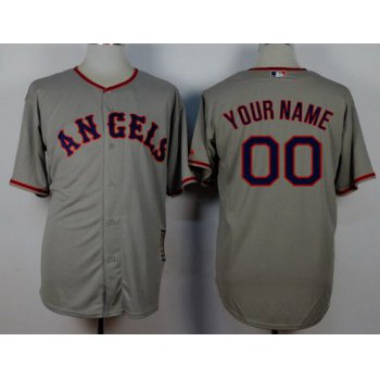 Youth LA Angels Of Anaheim Customized 1965 Turn Back The Clock Gray Jersey