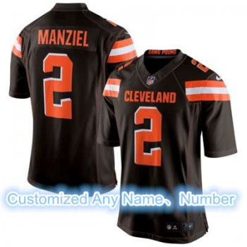 Men's Cleveland Browns Nike Brown Customized 2015 Elite Jersey