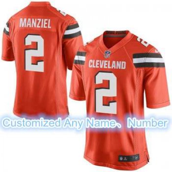 Men's Cleveland Browns Nike Orange Customized 2015 Elite Jersey