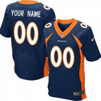 Men's Denver Broncos Nike Navy Blue Customized 2014 Elite Jersey