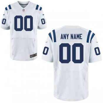 Men's Indianapolis Colts Nike White Customized 2014 Elite Jersey