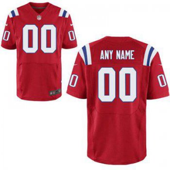 Men's New England Patriots Nike Red Customized 2014 Elite Jersey