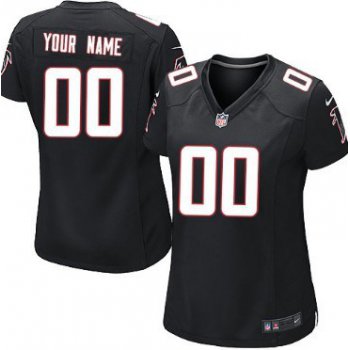 Women's Nike Atlanta Falcons Customized Black Game Jersey