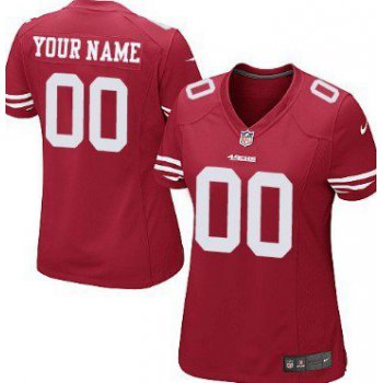 Wome'ns Nike San Francisco 49ers Customized Red Game Jersey