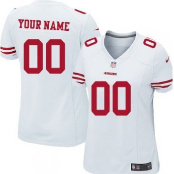 Women's Nike San Francisco 49ers Customized White Game Jersey