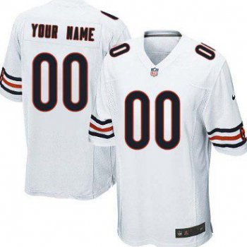 Youth Nike Chicago Bears Customized White Game Jersey