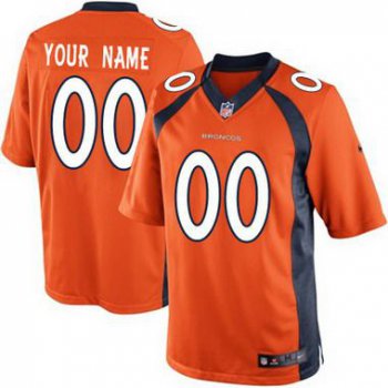 Youth Nike Denver Broncos Customized 2013 Orange Game Jersey