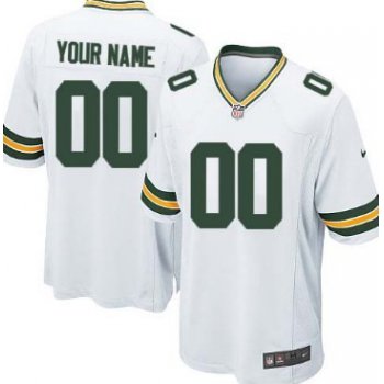 Youth Nike Green Bay Packers Customized White Game Jersey