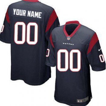 Youth Nike Houston Texans Customized Blue Game Jersey