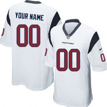Youth Nike Houston Texans Customized White Game Jersey