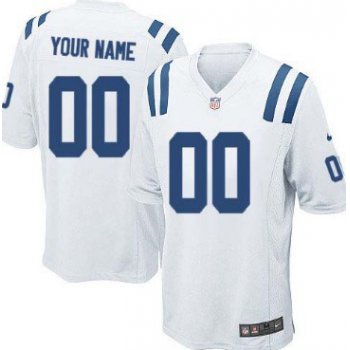 Youth Nike Indianapolis Colts Customized White Game Jersey