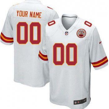 Youth Nike Kansas City Chiefs Customized White Game Jersey