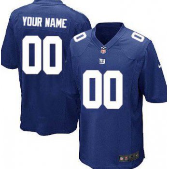 Youth Nike New York Giants Customized Blue Game Jersey
