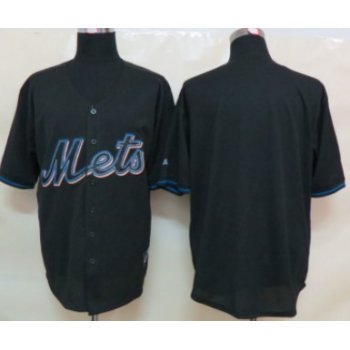 Kids' New York Mets Customized 2012 Black Fashion Jersey