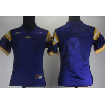 Women's LSU Tigers Customized Purple Jersey