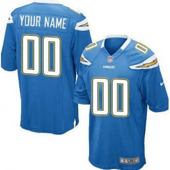 Kids' Nike San Diego Chargers Customized Light Blue Game Jersey
