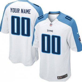 Kids' Nike Tennessee Titans Customized White Limited Jersey