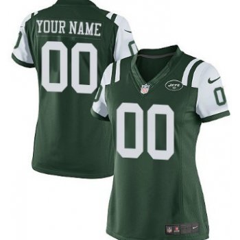 Women's Nike New York Jets Customized Green Game Jersey