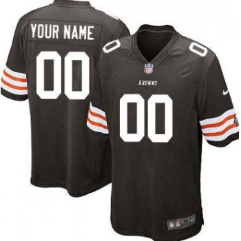 Kids' Nike Cleveland Browns Customized Brown Game Jersey